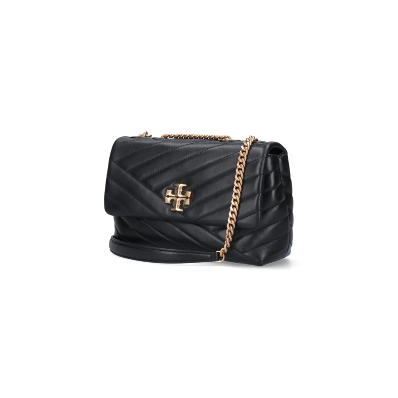 Tory Burch Sac à bandoulière "Kira" Small Shoulder Bag, In Black Lambskin Black