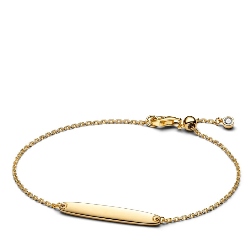 Pandora Armband Gravierbares Stab Kettenarmband Gold