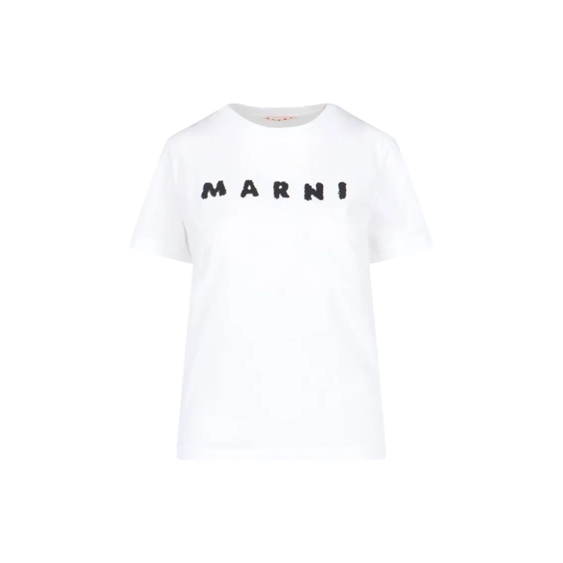 Marni T-shirt Logo T-Shirt – White White