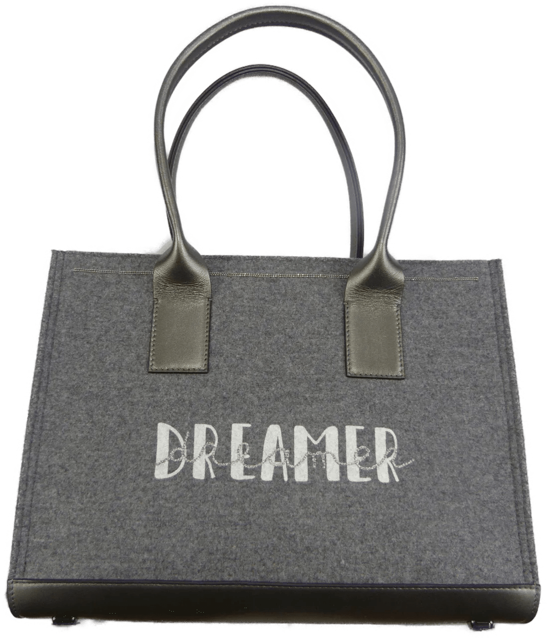 Brunello Cucinelli Hobo Bags - Borsa a mano grigia in pelle e tessuto - Gr. unisize - in Grau - für Damen