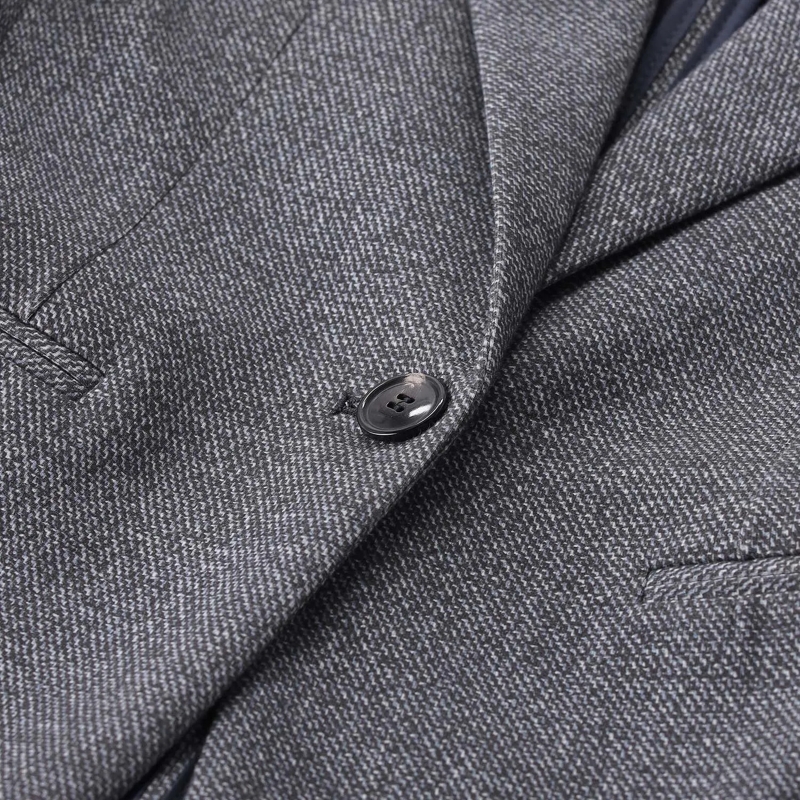 fashion Blazer Blazer aus Baumwoll-Mix grau(Image 4)