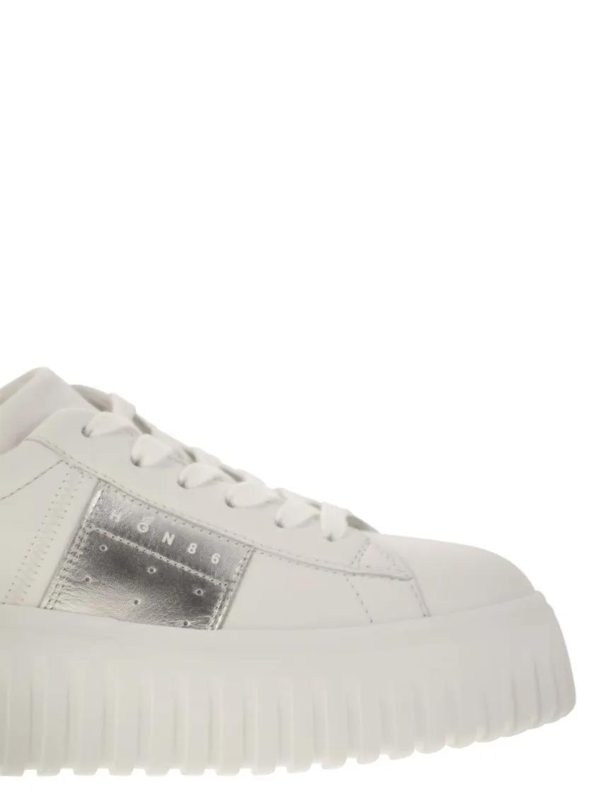 Thumbnail - Hogan Low-Top Sneaker - H-Stripes - Sneakers With Side Band - Gr. 38 (EU) - in Weiß - für Damen