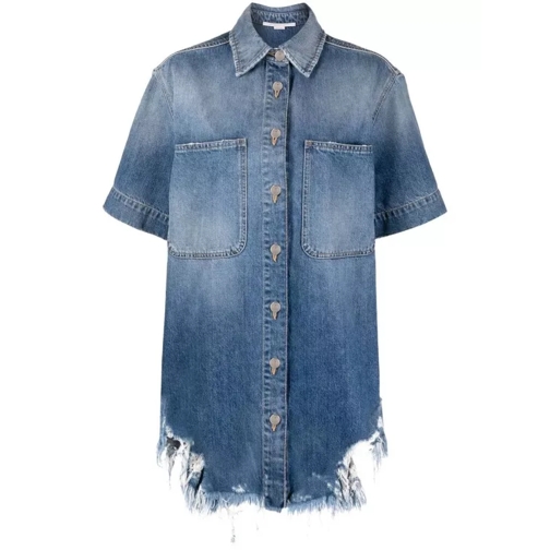 Stella McCartney Blue Vintage Wash Denim Shirt Blue 