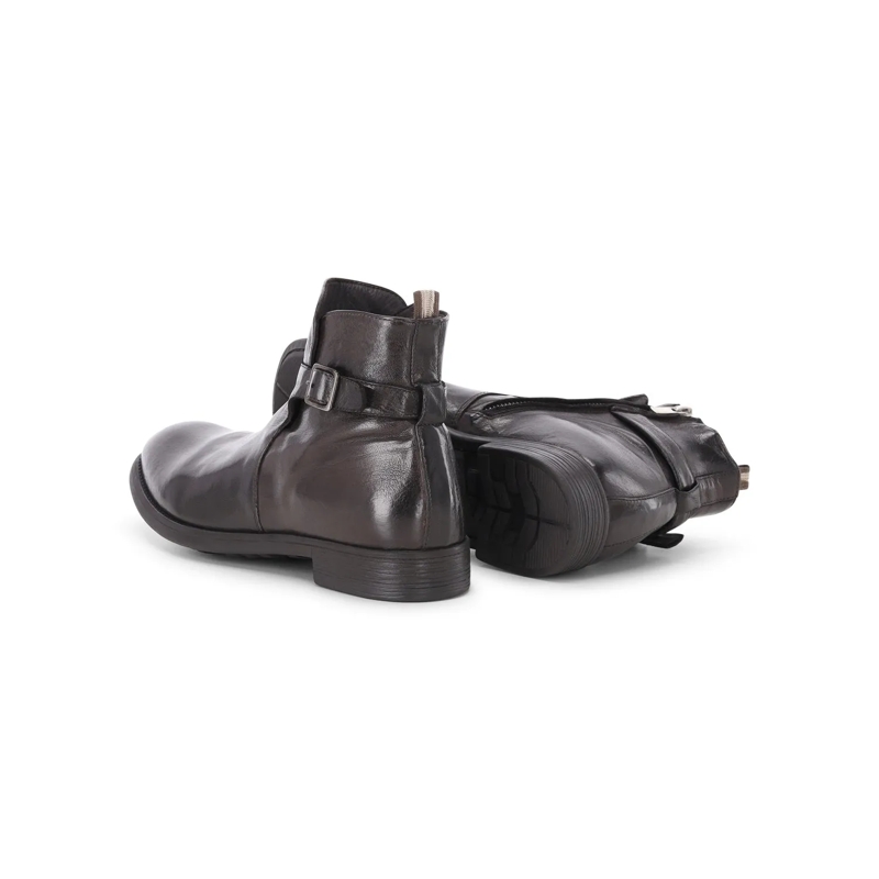 Officine Creative Schnürschuhe Boots Chronicle mit Reißverschluss braun(Image 2)