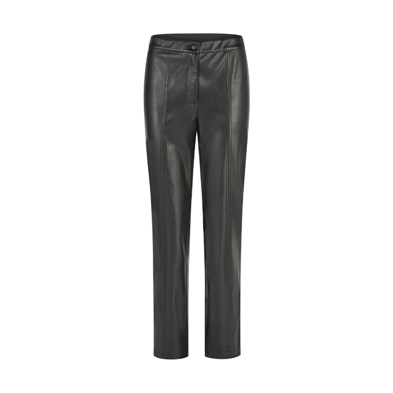 Marc Aurel Lederhose Diese Slim Fit Hose aus weichem Faux Leather überz schwarz