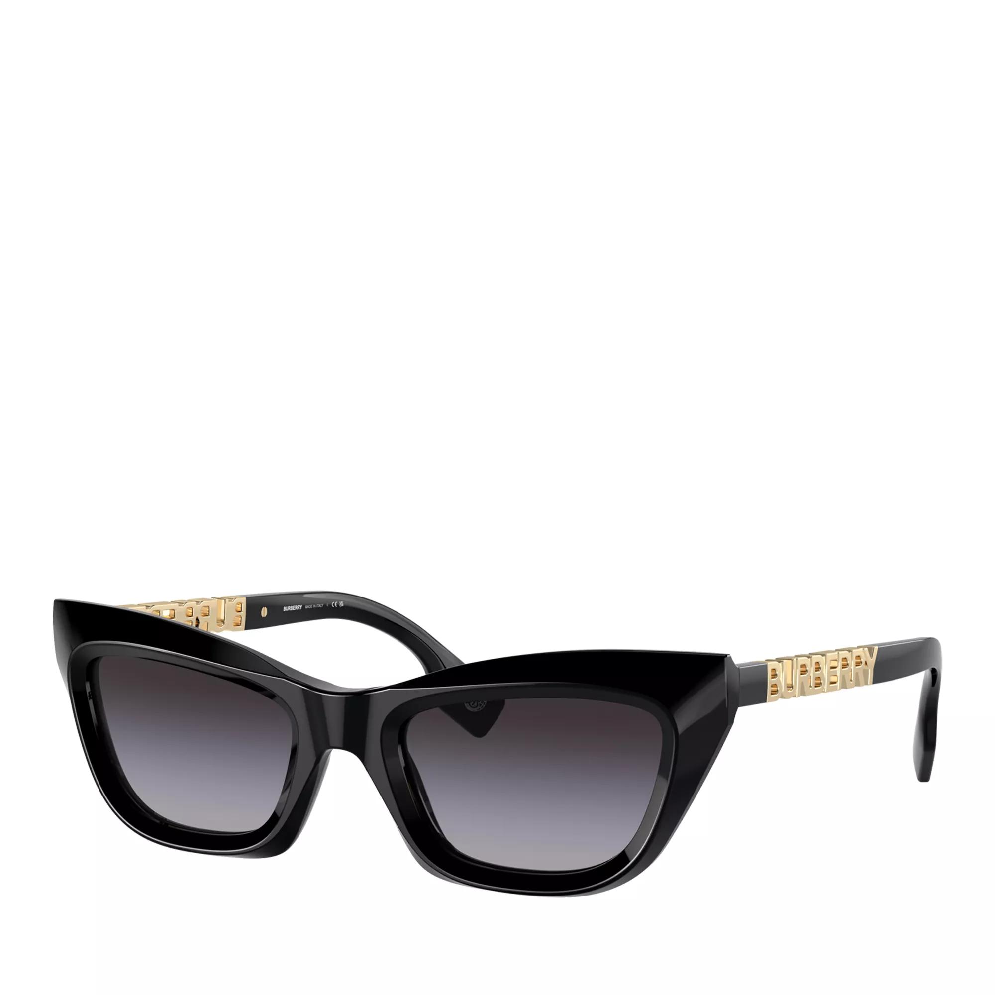 Burberry black shop and gold sunglasses