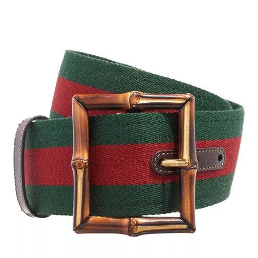 Gucci Stripe Bamboo Buckle Belt New Acero Waist Belt