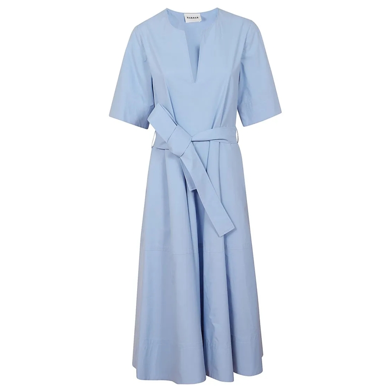 P.A.R.O.S.H. Robe midi Canyox24 Dress Blue