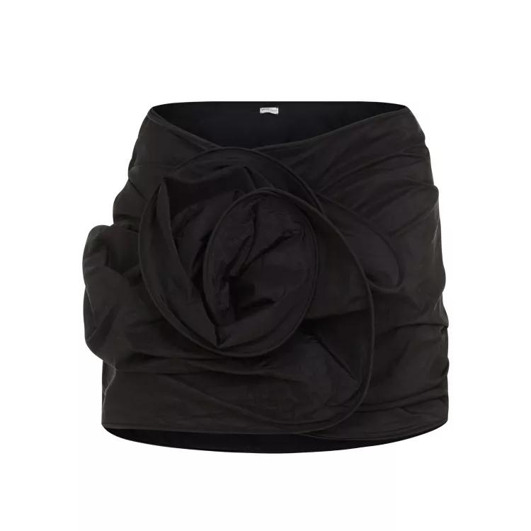 Magda Butrym - Silk Mini Skirt - Größe 38 - black