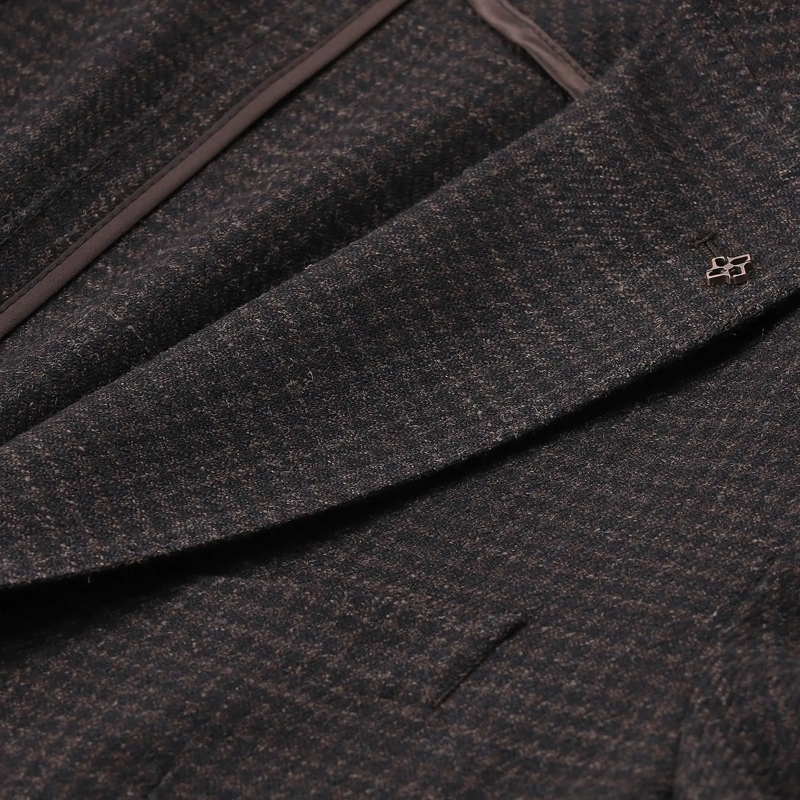 Tagliatore Veste de costume Sakko aus Woll-Seiden-Mix beige(Image 3)