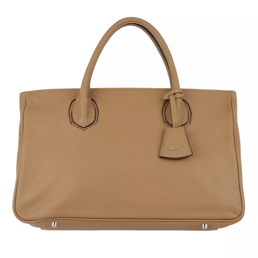 Abro Adria Leather Tote Large 1 Natural/Nut Draagtas
