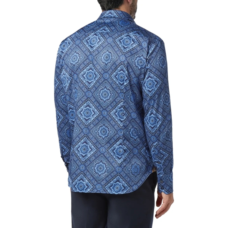 BILLIONAIRE Hemd Hemd Paisley dunkel-blau(Image 2)