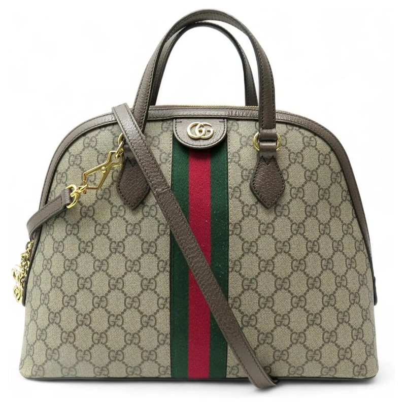 Gucci Crossbodytas GUCCI OPHIDIA WEB-BANDTASCHE 524533 AUS SUPREME-LE beige