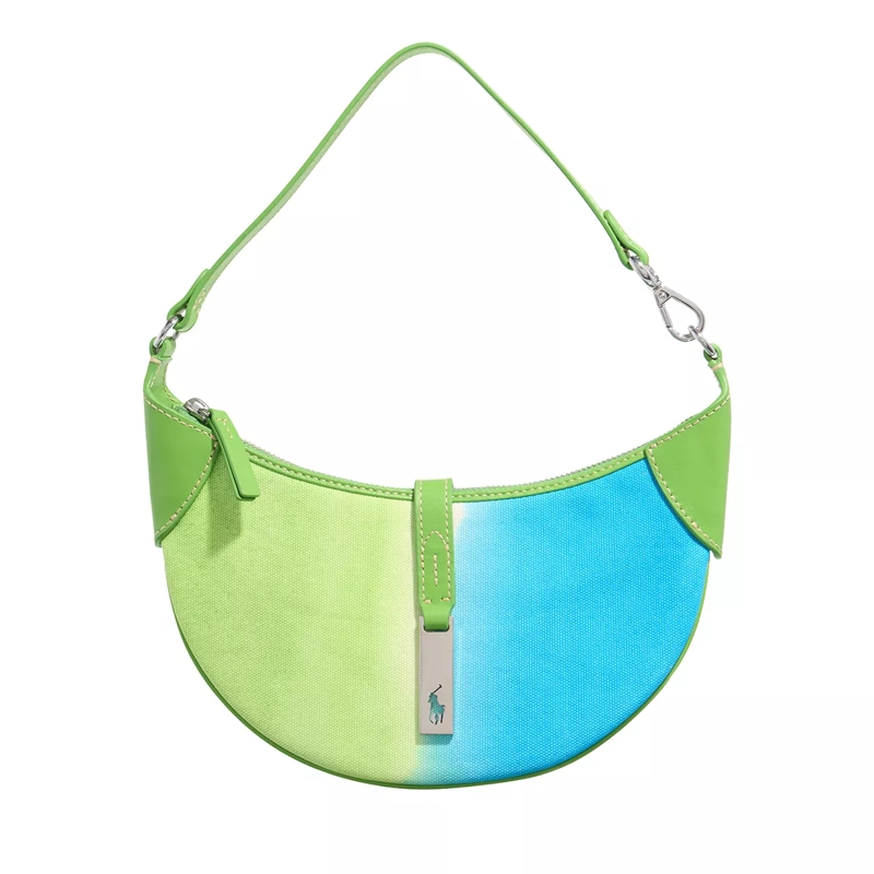 Polo Ralph Lauren Schultertasche Shoulder Bag Small Lime Turquoise Tie Dye