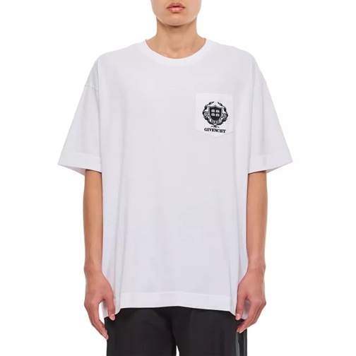 Givenchy  Casual Short Sleeve Front Pocket Base White