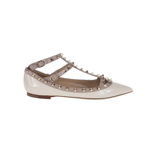 Valentino Ballerine Ballerina Rockstud T. 05 Flats White