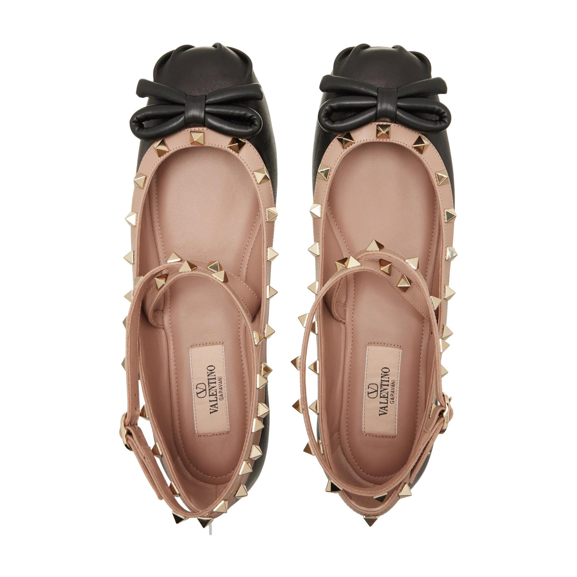 Thumbnail - Valentino Garavani Loafer - Ballerina Rockstud - Gr. 39 (EU) - in Schwarz - für Damen