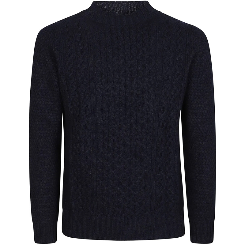 Drumohr  Turtle Neck Sweater Blue blau