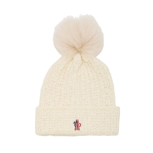 Moncler Chapeau Wool Hat Neutrals