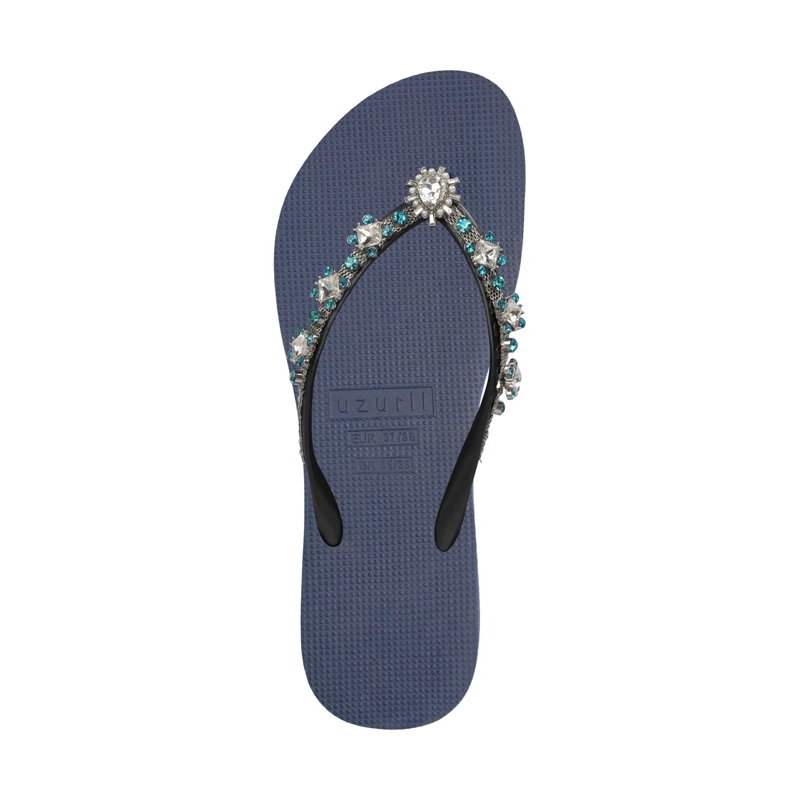 UZURII Flip Flops Zehentrenner Dolce Chrystal marineblau(Image 3)