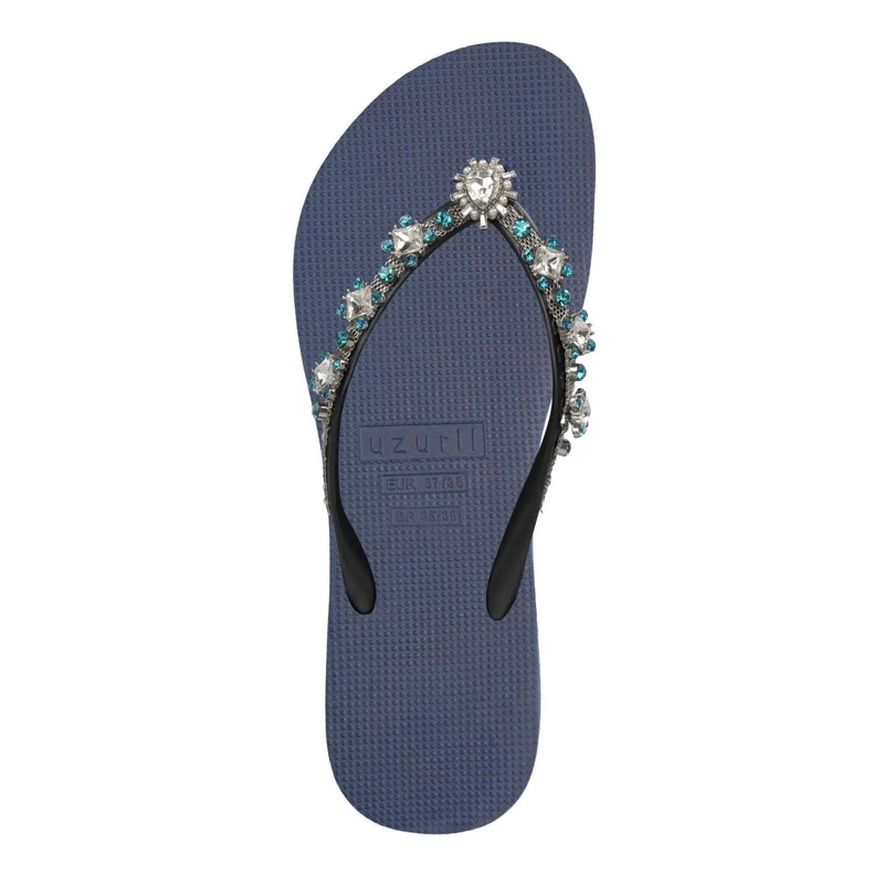 UZURII Flip Flops Zehentrenner Dolce Chrystal marineblau(Image 3)