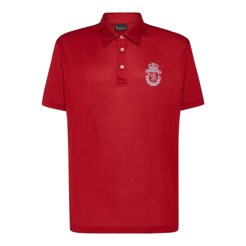 BILLIONAIRE Top Poloshirt Crest bordeaux