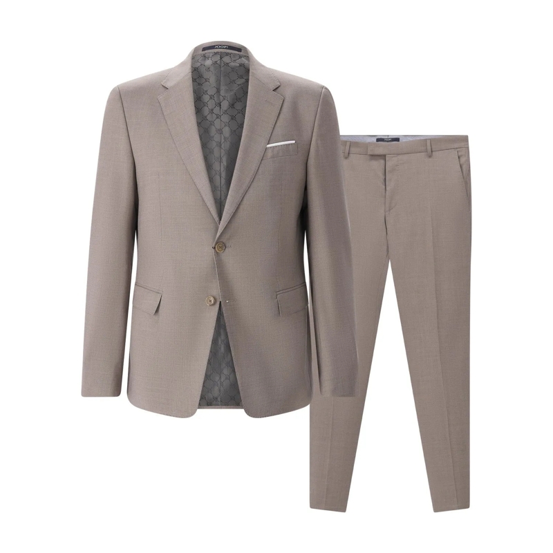 JOOP! Anzugkombination Zweiteiliger Slim-Fit Anzug braun