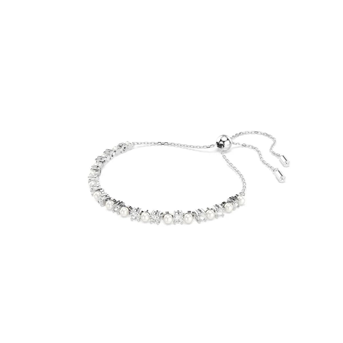 Swarovski Armband - Swarovski Matrix Silver Coloured Bracelet 5689633 - Gr. ONE SIZE - in Silber - für Damen