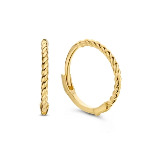 Jackie Gold Creole Jackie Twist Hoops Gold