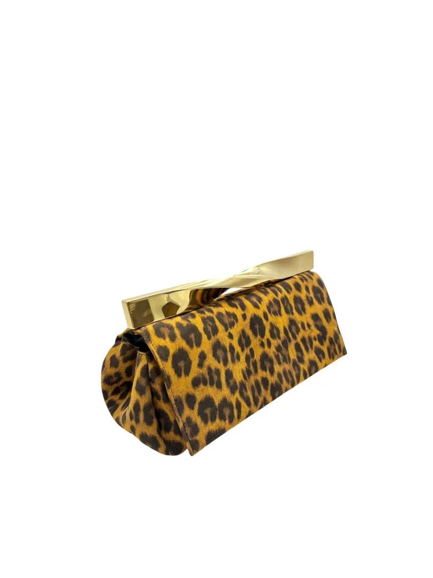 Aquazzura Clutches Twist Clutch in bruin