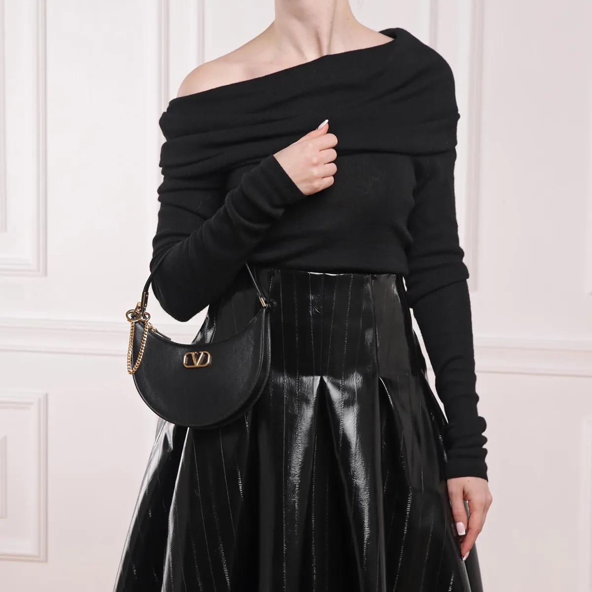 Valentino Garavani Pochettes Mini Hobo in zwart
