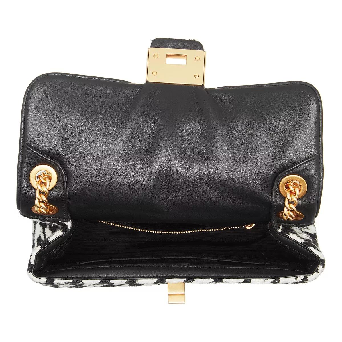 Kate Spade Evelyn Sequin Houndstooth Fabric Medium Convertible Shoulder Bag  (Black Multi) Handbags - ShopStyle