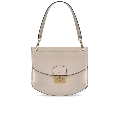 GANNI Schultertasche GANNI APO OYSTER GREY TASCHE grau