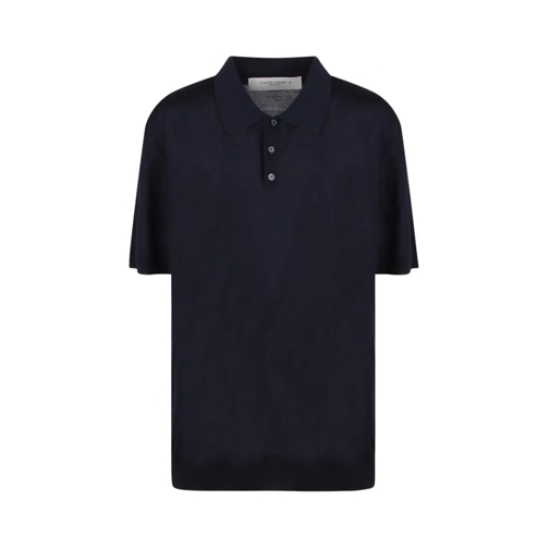 Golden Goose Polohemd Wool Polo Blue