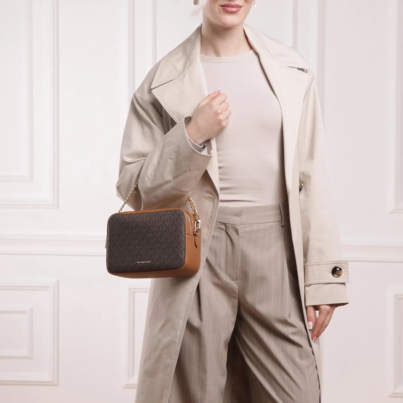 MICHAEL Michael Kors Camera Bag Md Dblzp Chn Camera Xbody Brn/Acorn(Image 2)