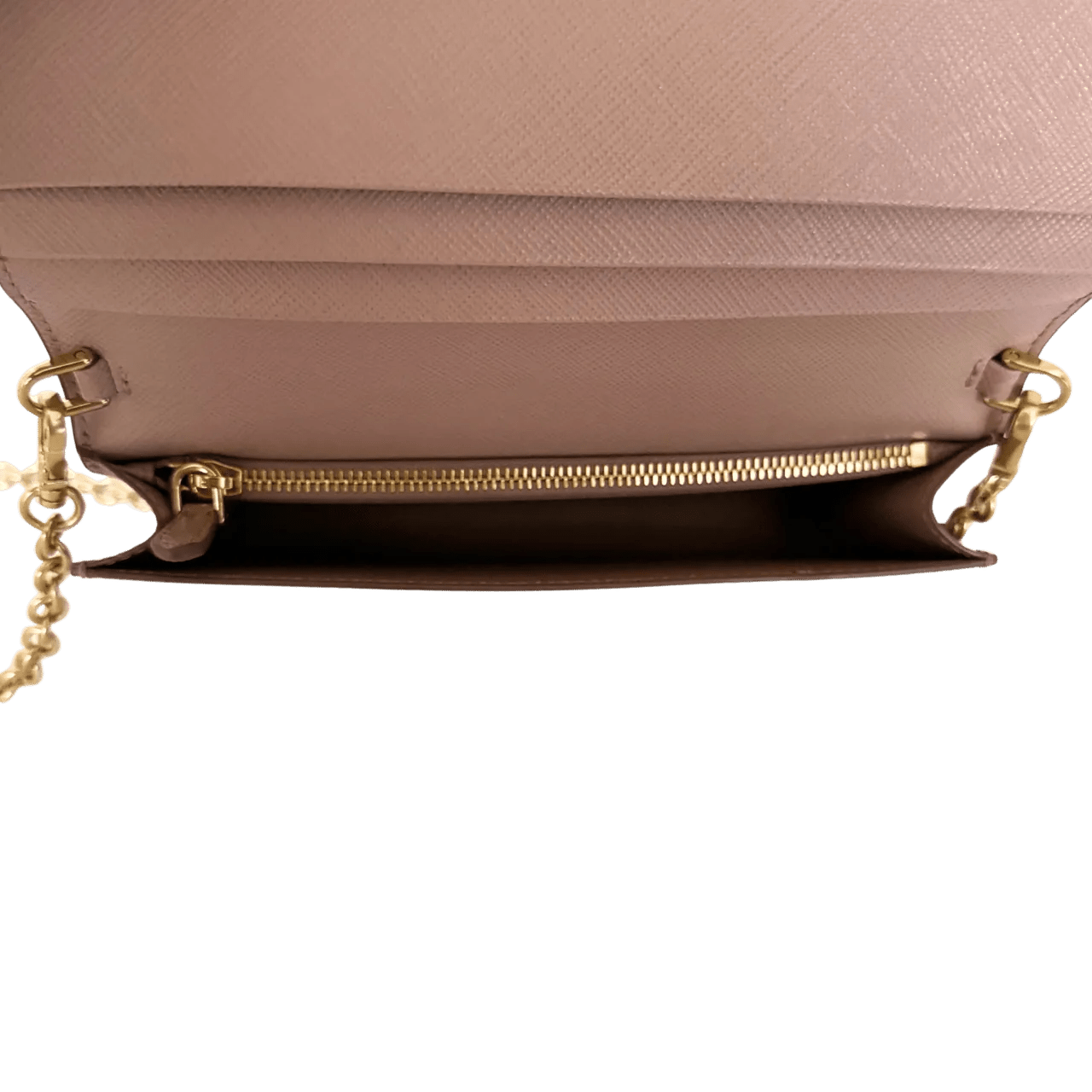 Thumbnail - Prada Hobo Bags - Prada Wallet on Chain Mini Bandoliera Cipria - Gr. unisize - in Gold - für Damen