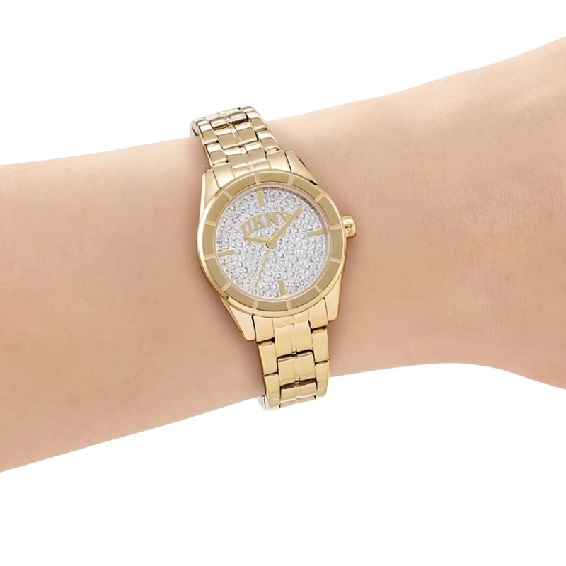 DKNY Quarzuhr Quarzuhr Evening Watch gold(Image 5)