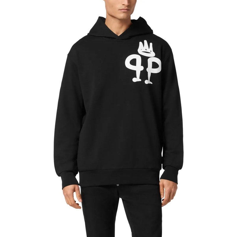 Philipp Plein Top Hoodie King Plein schwarz(Image 3)