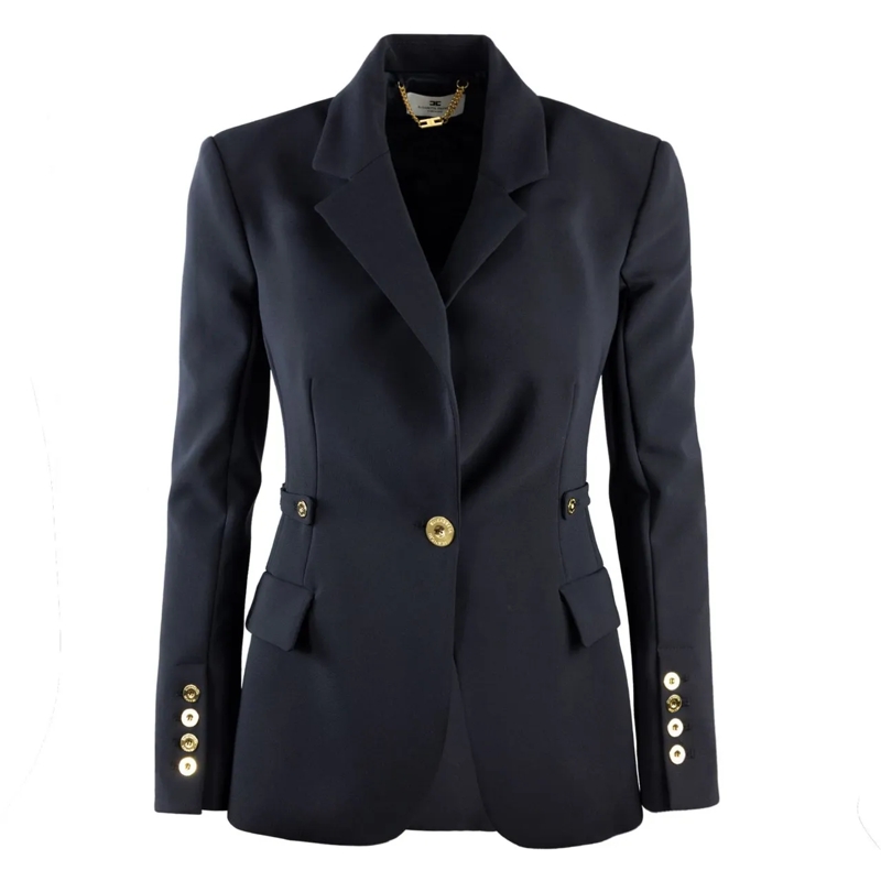 Elisabetta Franchi Veste de transition Jackets Black schwarz