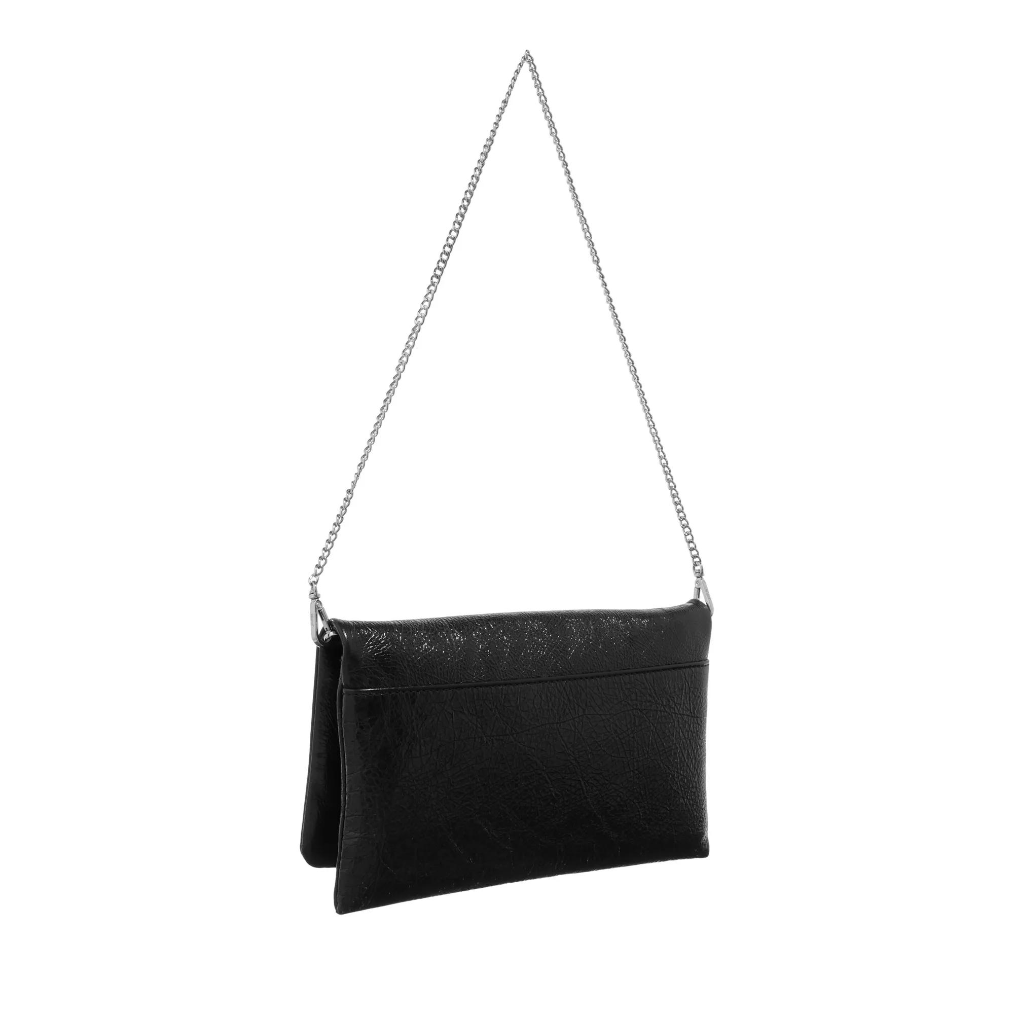 Abro Pochettes Clutch Black Nickel in zwart