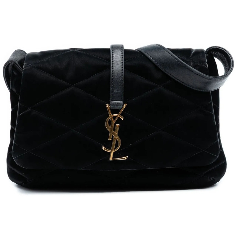Saint Laurent Schultertasche Quilted Satin Le 57 Shoulder Bag schwarz