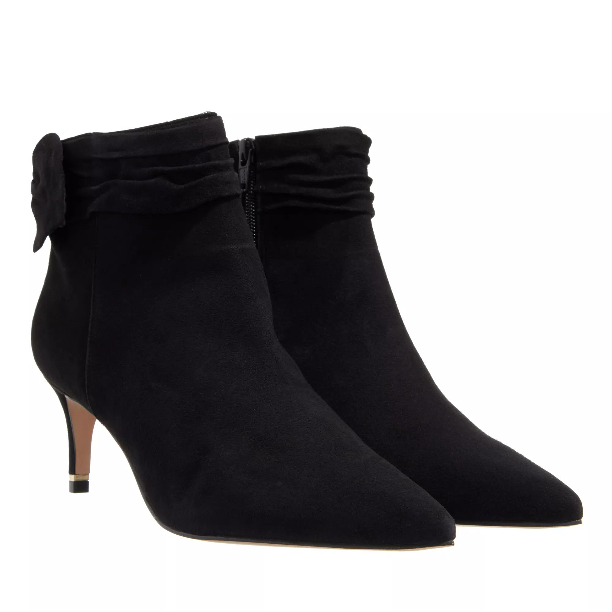 Ted Baker Yona Suede Bow Detail Ankle Boot Black | Stiefelette