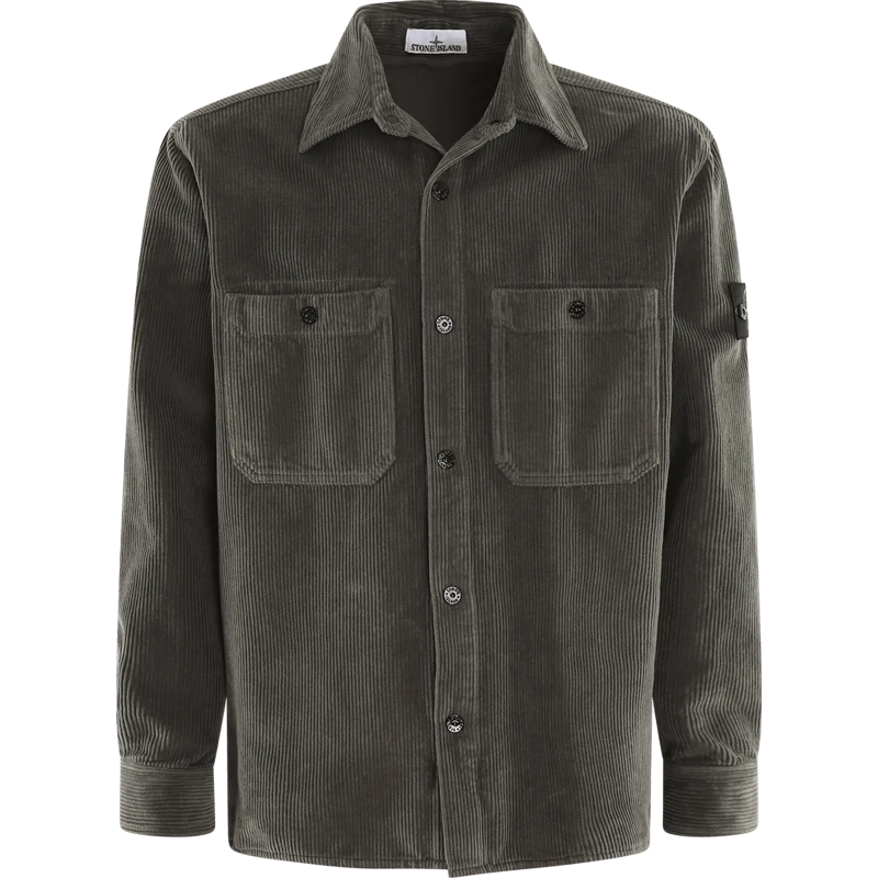 Stone Island Hemd Heren Shirts grau