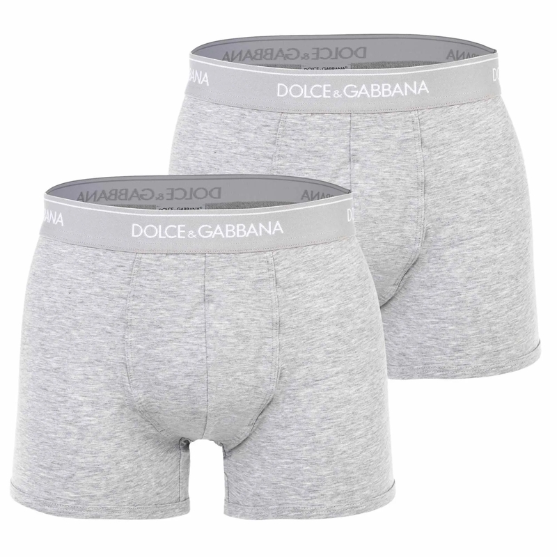 Dolce&Gabbana  Regular Boxer 2er Pack grau