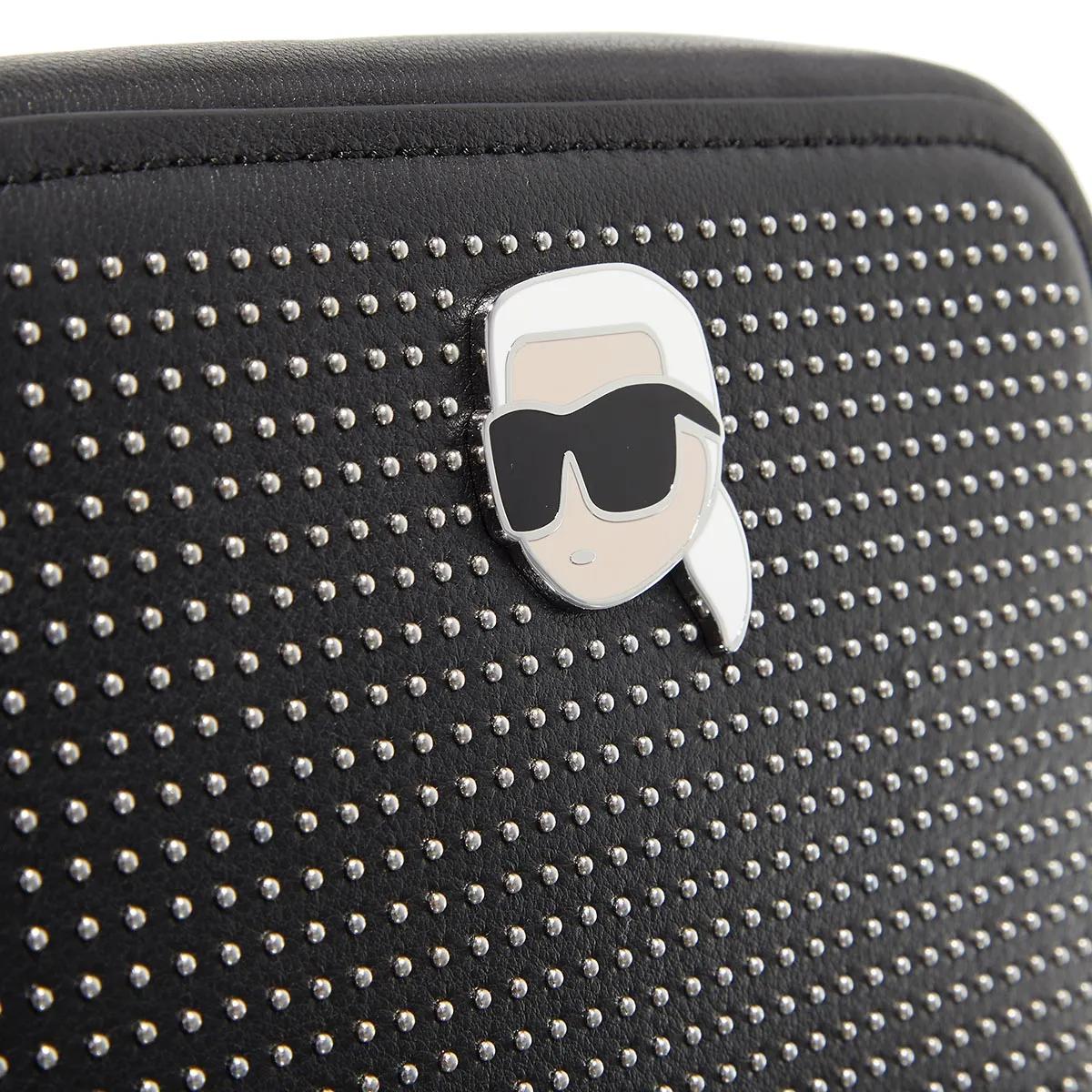 Karl Lagerfeld Crossbody bags K Ikonik 2.0 Leather Cmb Studs in zwart