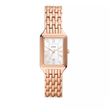 Fossil Raquel Three Hand Date Stainless Steel Watch Rose Gold