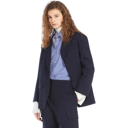 WEEKEND Max Mara MAX MARA WEEKEND QUADRO BLAUER EINREIHIGER BLAZER blau 