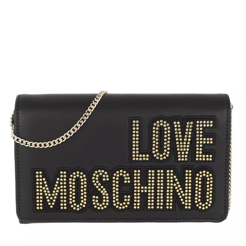 Love Moschino Borsa Crossbody Bag Nero Oro Borsetta a tracolla