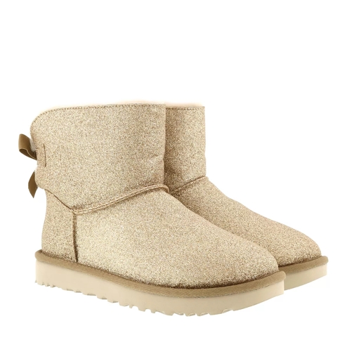 UGG W Mini Bailey Bow Sparkle Gold Winter Boot