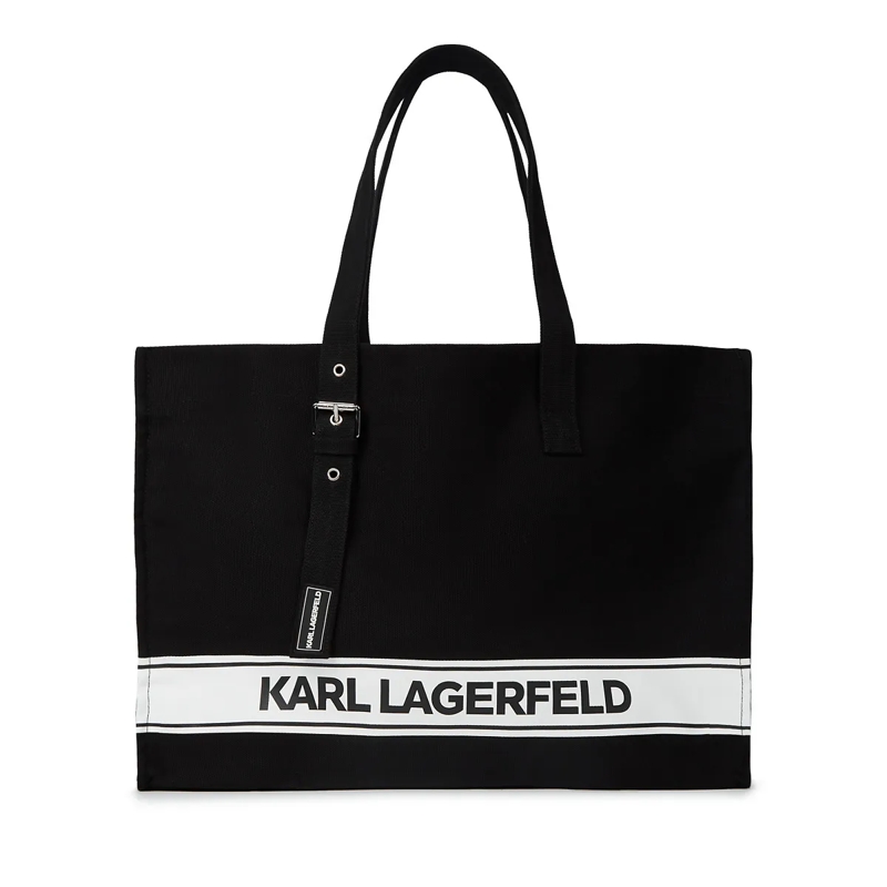 Karl Lagerfeld Shopper Logo Strandtasche schwarz